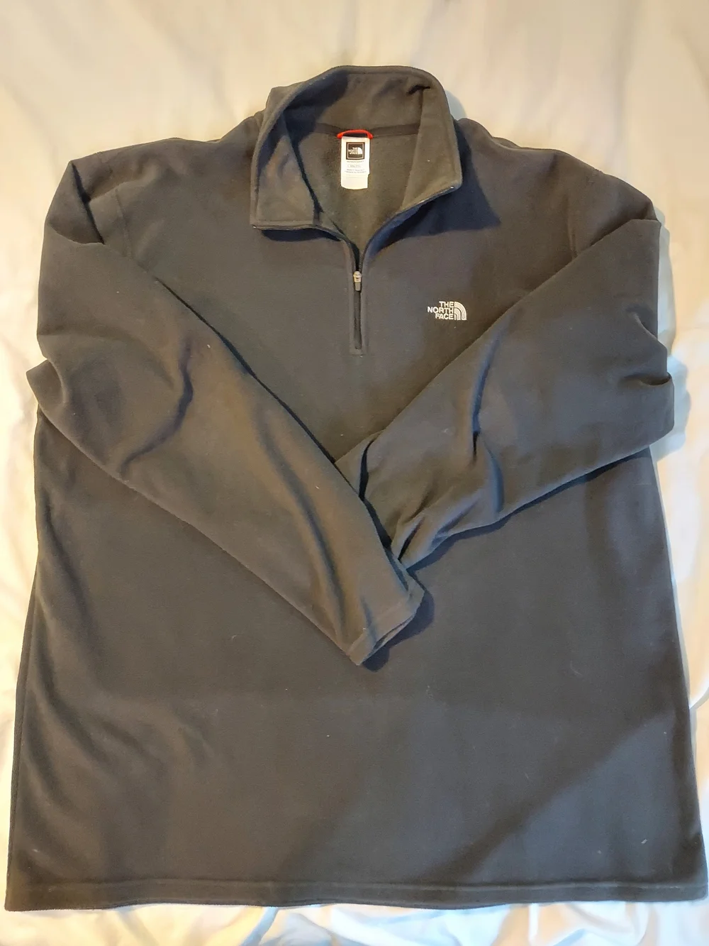 The North Face Men's Black TKA 100 1/4 Zip Fleece Pullover Jacket XXL